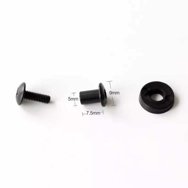 Chicago Screw Set With Washer 5 x 7.5 x 9mm with Measurements